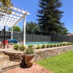 Glass-pool-fence-slate-steps